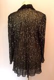 Chesca Black Sequinned Evening Jacket Size 1 UK 10/12 - Whispers Dress Agency - Sold - 3