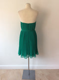 BRAND NEW FRENCH CONNECTION SHELBY GREEN PLEATED DRESS SIZE 12 - Whispers Dress Agency - Womens Dresses - 5