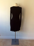 FRENCH CONNECTION CLASSIC BLACK STRETCH JERSEY DRESS SIZE 10 - Whispers Dress Agency - Womens Dresses - 4