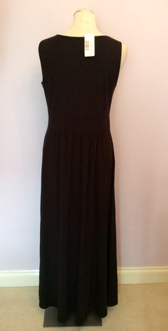 BRAND NEW LANDSEND BLACK TULIP HEM MAXI DRESS SIZE M UK 14/16 - Whispers Dress Agency - Sold - 3