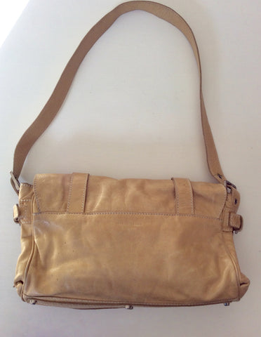 Francesco Biasia Beige Leather Shoulder Bag - Whispers Dress Agency - Shoulder Bags - 2