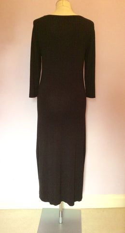 Olsen Black Scoop Neck Knit Dress Size 12 - Whispers Dress Agency - Womens Dresses - 4