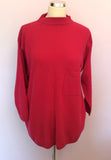 Vintage United Colours Of Benetton Hot Pink Jumper & Trousers Suit Size M - Whispers Dress Agency - Sold - 2