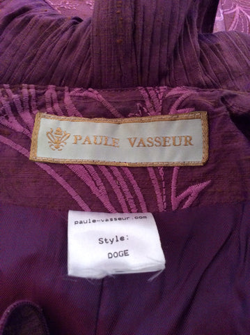 Paule Vasseur Wine Silk Jacket, Top & Long Skirt Size 16 - Whispers Dress Agency - Womens Special Occasion - 8