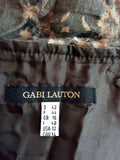 Gabi Lauton Brown Print Wool Skirt Size 16 - Whispers Dress Agency - Sold - 3