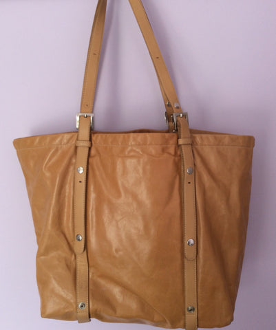Russell & Bromley Light Tan Leather Shoulder Bag - Whispers Dress Agency - Sold - 3