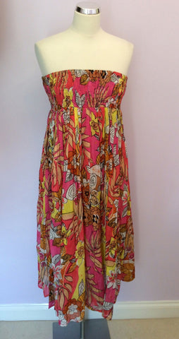Wayan Floral Print Cotton Strapless Dress One Size - Whispers Dress Agency - Womens Dresses