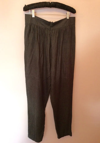 French Connection Dark Grey Hareem Style Trousers Size 14 - Whispers Dress Agency - Sold - 2