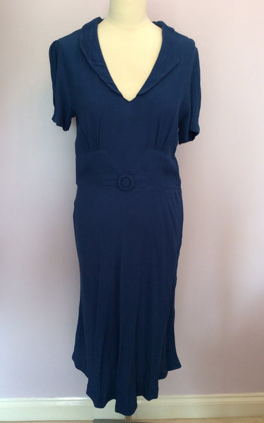 Cath Kidston Blue Tea Dress Size 12 - Whispers Dress Agency - Sold - 1