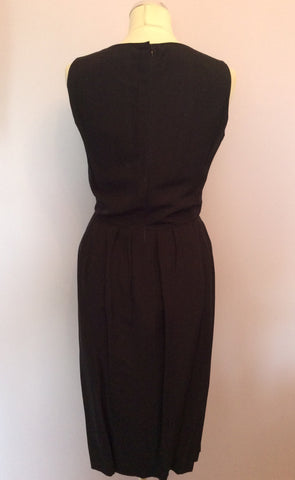 Vintage Jaeger Black Sleeveless Dress Size 10 - Whispers Dress Agency - Sold - 3