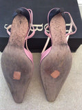 Hobbs Pale Pink Leather Slingback Heels Size 7/40 - Whispers Dress Agency - Womens Heels - 4