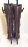 Nine West Brown Faux Fur Trim Boots Size Us 6, Uk 3.5/36 - Whispers Dress Agency - Womens Boots - 4