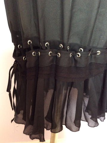 Brand New Joseph Black Silk Strappy Dress Size 40 UK 8 - Whispers Dress Agency - Womens Dresses - 7