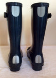 Hunter Dark Blue Short Wellington Boots Size 2/34.5 - Whispers Dress Agency - Womens Boots - 4