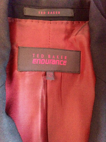 TED BAKER ENDURANCE BLACK WOOL JACKET SIZE 12 - Whispers Dress Agency - Womens Suits & Tailoring - 4