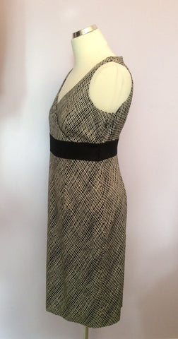 Coast Black & White Print Pencil Dress Size 12 - Whispers Dress Agency - Womens Dresses - 2