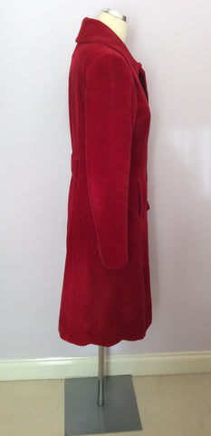 Per Una Red Corduroy Coat Size 12 - Whispers Dress Agency - Sold - 2