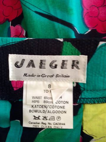 Vintage Jaeger Multi Coloured Cotton Print Top & Skirt Size 8 - Whispers Dress Agency - Womens Vintage - 5