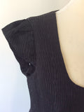 FRENCH CONNECTION BLACK CAP SLEEVE DRESS SIZE 12