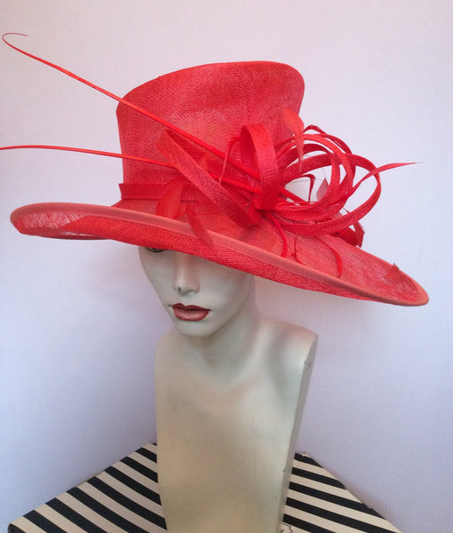 Snoxell Gwyther Red Formal Hat - Whispers Dress Agency - Sold - 1
