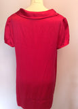 Monsoon Hot Pink Silk Top Size 16 - Whispers Dress Agency - Womens Tops - 3