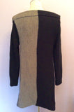 Made In Italy Grey, Black & Beige Long Cardigan Size S/M - Whispers Dress Agency - Womens Knitwear - 2