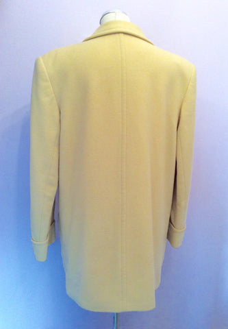 Vintage Viyella Lemon Wool Blend Double Breasted Jacket Size 10 - Whispers Dress Agency - Womens Vintage - 3