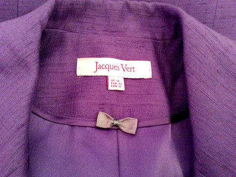 Jacques Vert Purple Jacket Size 14 - Whispers Dress Agency - Sold - 3