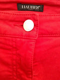 Hauber Red Stretch Slim Leg Jeans Size 14 - Whispers Dress Agency - Womens Jeans - 2