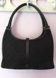 Gucci Black Leather & Textile Hand & Shoulder Bag - Whispers Dress Agency - Sold - 3