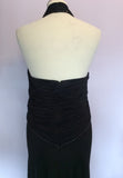 Renato Nucci Black Jewel Trim Evening Dress Size 42 UK 14 - Whispers Dress Agency - Sold - 4