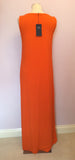 Brand New Marks & Spencer Orange Beaded Long Stretch Jersey Dress Size 12 - Whispers Dress Agency - Womens Dresses - 3