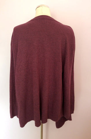 James Lakeland Plum Wool Blend Cardigan Size 18 - Whispers Dress Agency - Womens Knitwear - 2