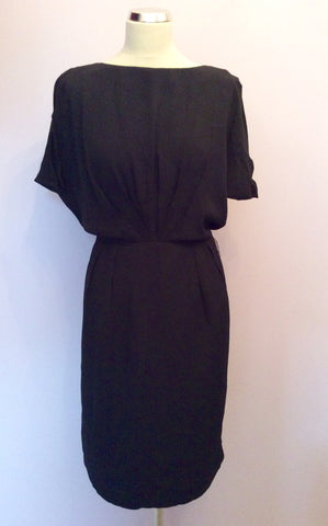 Whistles Black Pleated Top Dress Size 14 - Whispers Dress Agency - Sold - 1