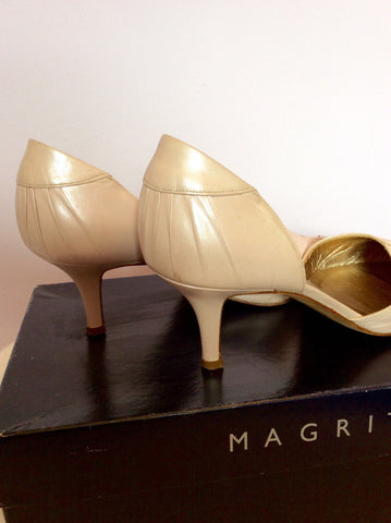 Magrit Pale Pink Pearl Leather Heels Size 5/38 - Whispers Dress Agency - Womens Heels - 2