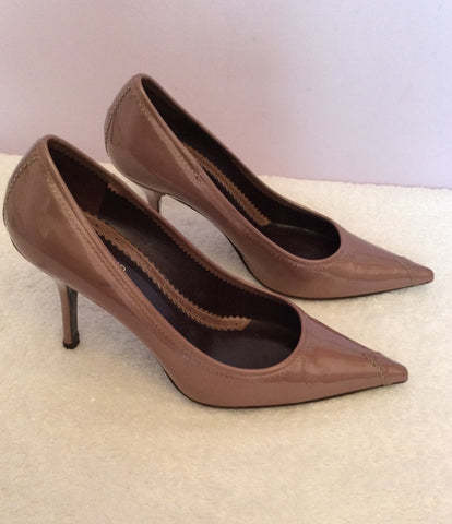 Kurt Geiger Brown Patent Leather Heels Size 5/38 - Whispers Dress Agency - Womens Heels - 3
