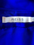 REISS BLUE SATIN RUCHED SIDE SKIRT SIZE 10 - Whispers Dress Agency - Womens Skirts - 3