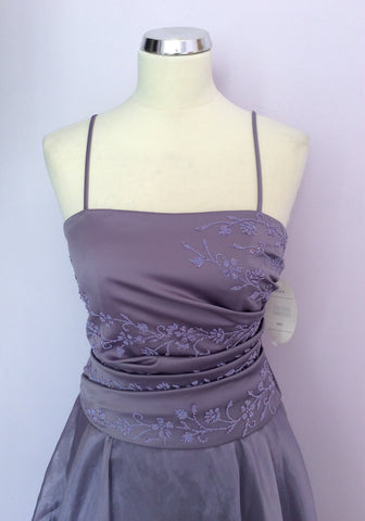 Brand New Yve London Mauve Ball Gown / Prom Dress Size S - Whispers Dress Agency - Womens Dresses - 2