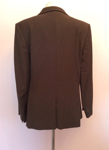 Smart Jigsaw Dark Brown Jacket Size 16 - Whispers Dress Agency - Sold - 2