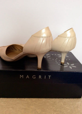 Magrit Pale Pink Pearl Leather Heels Size 5/38 - Whispers Dress Agency - Womens Heels - 3