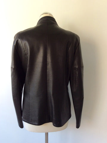 LAKELAND BLACK SOFT LEATHER ZIP UP JACKET SIZE 14 - Whispers Dress Agency - Womens Coats & Jackets - 3