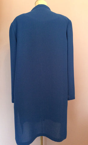 Jacques Vert Blue, Top, Trousers & Long Jacket Suit Size 22 - Whispers Dress Agency - Sold - 4