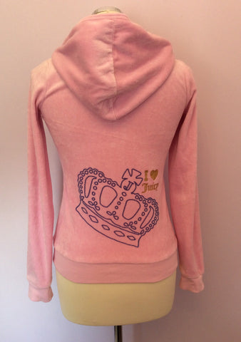 Juicy Couture Pink Velour Hooded Top Size 14 - Whispers Dress Agency - Sold - 2