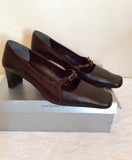 Nine West Brown Leather Buckle Strap Heels Size 7/40 - Whispers Dress Agency - Womens Heels - 2