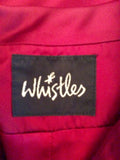 Whistles Dark Red Satin Jacket Size 12 - Whispers Dress Agency - Womens Suits & Tailoring - 5