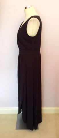 BRAND NEW LANDSEND BLACK TULIP HEM MAXI DRESS SIZE M UK 14/16 - Whispers Dress Agency - Sold - 2