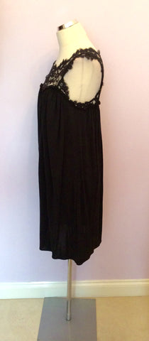 Temperley Black Lace Top Dress Size 10 - Whispers Dress Agency - Womens Dresses - 3