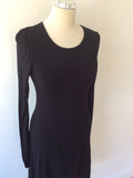 FRENCH CONNECTION CLASSIC BLACK STRETCH JERSEY DRESS SIZE 10 - Whispers Dress Agency - Womens Dresses - 2