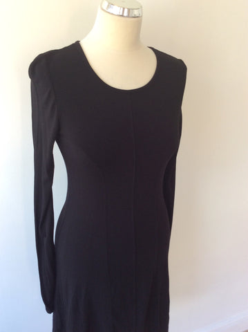 FRENCH CONNECTION CLASSIC BLACK STRETCH JERSEY DRESS SIZE 10 - Whispers Dress Agency - Womens Dresses - 2
