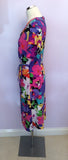 Ralph Lauren Multi Coloured Floral Print Wrap Dress Size XL - Whispers Dress Agency - Sold - 2